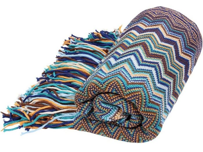 Bohemian Style Sofa Throws Warm Thick Armchair Cover Soft Blanket, 130 cm x 160 cm (MULTIPLE COLOURS)