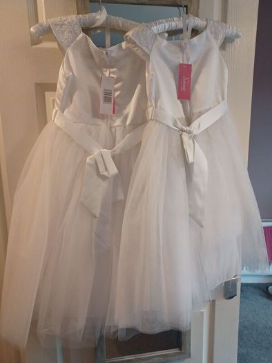 2 flower girl dresses ages 8/9 10/11