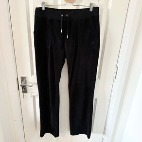 Juicy Couture Black Velvet Joggers L
