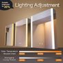 55 x 70 cm Left Hinge Aluminum LED Bathroom Medicine Cabinet with Mirror | Light Adjustment, Anti-Fog, High Capacity, Easy to Install Image 3