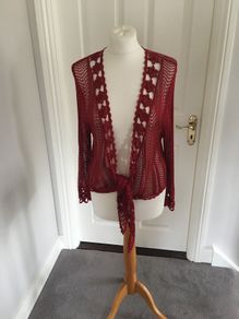 Dressy Lace Cardi Tie Front 12/14 Brand New With Label
