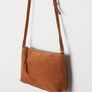 H&M Suede Cognac brown bag Image 6