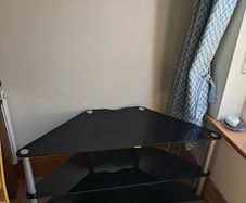 glass tv stand