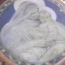 a antique holy picture in round frame Image 2