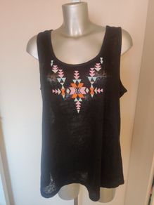 New Look Inspire Black vest top size UK20 EU48 Postage included