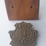 Antique Everton Football Club Shield Logo Solid Cast Brass RARE Image 3