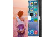 iPhone 5, 5S, SE - Personalised wallet case - Black