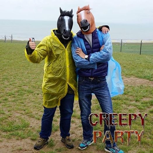 SALE Horse Mask Realistic Animal Full Head Latex Mask for Halloween Carnival Costume Party