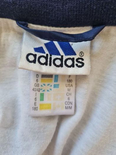 Vintage 90s Adidas german football track jacket Size xl ptp 24" in excellent condition
