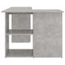 Corner Desk Concrete Grey 145x100x76 cm Chipboard Image 3