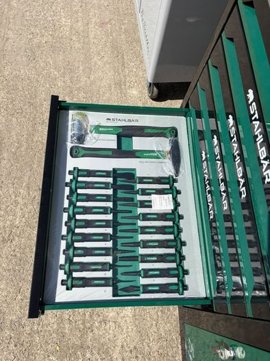 41" 7 Drawer Tool Box - Fully Loaded With Tools + Side Cabinet