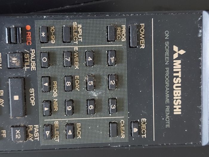Mitsubishi Video Cassette Recorder Model HS-E10, With remote control, and working perfect, in excellent condition