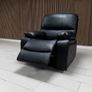 3+2 Black Leather Recliner Sofa Set Image 9