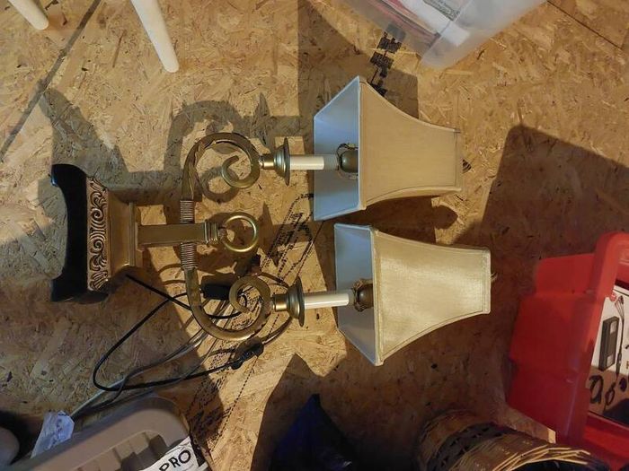 old vintage lamps from the 70s and 80s