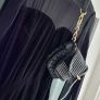 RIVER ISLAND Black Velvet and Sheer Playsuit Sz 14 Image 7