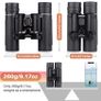 10x25 Binoculars for Kids Adult, Small Compact Lightweight Folding Mini Pocket Binoculars for Bird Watching Travel Stargazing Hunting Camping Concerts Sports Theater Opera (FREE POSTAGE) Image 3