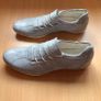 Clarks Ladies Light grey marbled effect leather slip on shoes size 7 Image 6