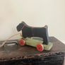 Antique Scratch built Toy Black Terrier Dog Image 3