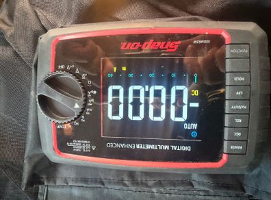 Snap on large screen multimeter