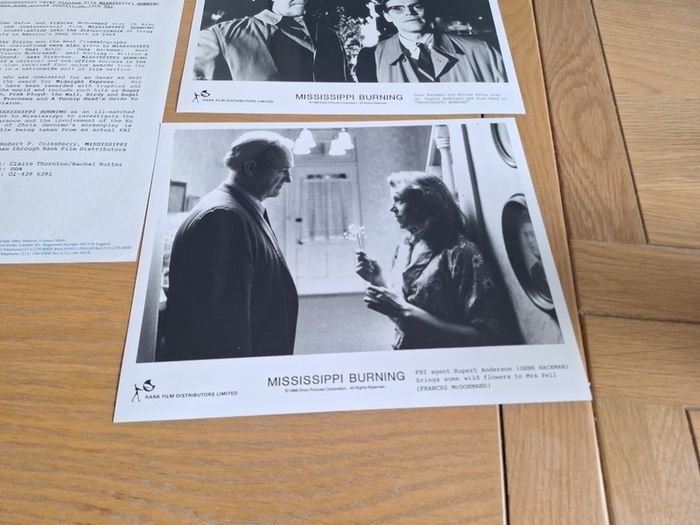 Mississippi Burning Movie Press Book And Photos