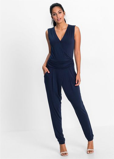 Brand new Body Flirt Navy Jersey Jumpsuit size UK22/24 EU50/52 Postage included