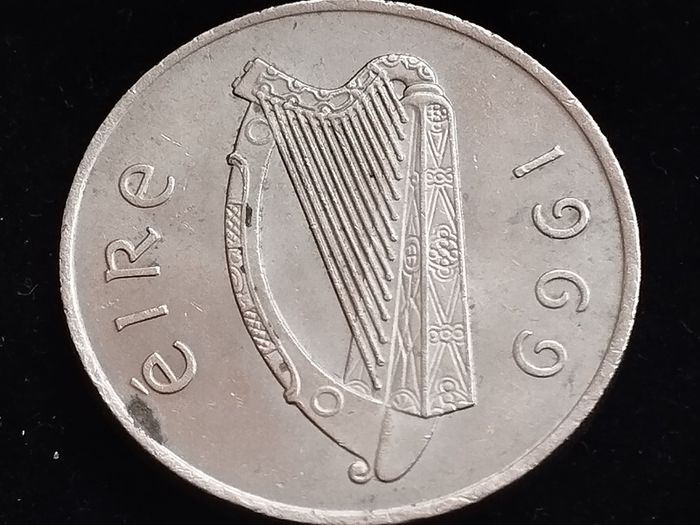 Ireland - 1969 - 10 Pence - Salmon - High Grade - KM.23 - [2202]