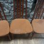 Mid century x 4 high back chairs Image 5