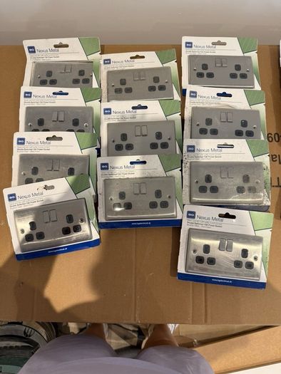 BG nexus electrical sockets and switches