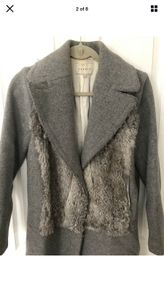 Sandro grey wool coat size 8/10