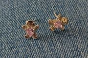 Gingerbread silver earrings
