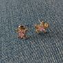 Gingerbread silver earrings Image 3