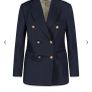Theory navy double breasted blazer Image 6