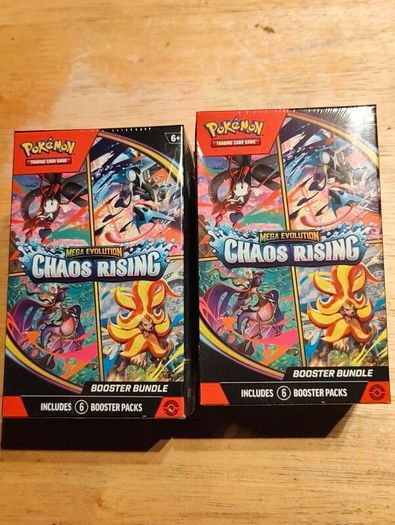 Pokemon Tcg Mega Evolution Chaos Rising booster bundle X2