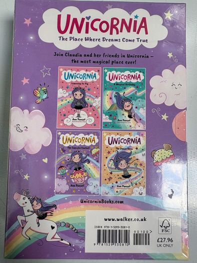 Unicornia boxed set (4 books) - brand new