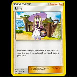 Lillie 62/73 Uncommon Trainer Sun Moon Shining Legends Pokemon Card