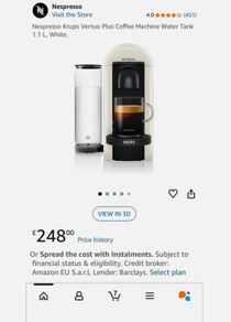 Nespresso Vertuo Pod coffee machine