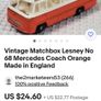 Matchbox 68. Mercedes coach. Black solid wheels Image 8