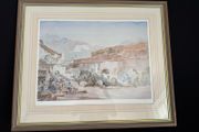 Francis Russell Flint Limited Edition Print - The Aqueduct (493/500) - Framed 96x80cm