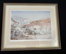 Francis Russell Flint Limited Edition Print - The Aqueduct (493/500) - Framed 96x80cm