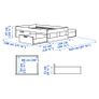 Double Bed with storage drawers and mattress from IKEA Image 2
