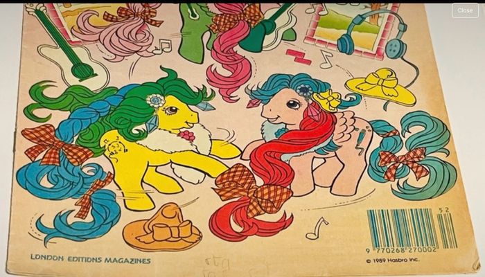 1989 Hasbro  My Little Pony magazine/comic No 120 New Year's Edition