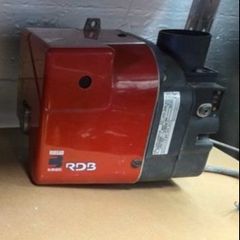 oil burner for central heating