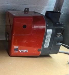oil burner for central heating