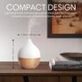 Essential Oil Diffuser, 100ml Small Aromatherapy Ultrasonic Cool Mist Humidifier with Warm White Lights, Auto Shut-Off Function, for Office Home Image 5