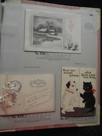 1936 Greeting card and Calendar sample book - The Royal Art Private Christmas Greeting Cards