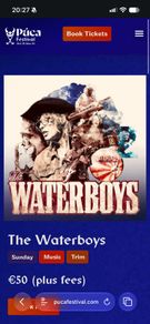 5 x Waterboys and Damien Dempsey tickets for Puca Festival