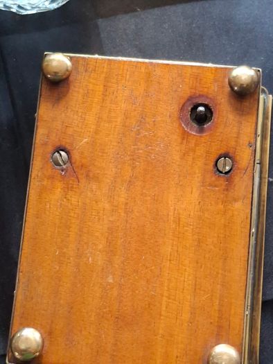 Rare Japanese Brass working Musical Jewellry Box with Key circa 1920s Beautifully Detailed Postage Available