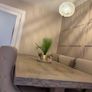 solid oak dining table and chairs Image 4