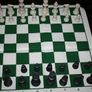 Chess Game Set Chess Pieces and Rollable Board 18" H chess king 3,5" Image 5