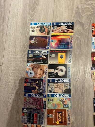Call cards Irish all me doubles at 1 euro each
